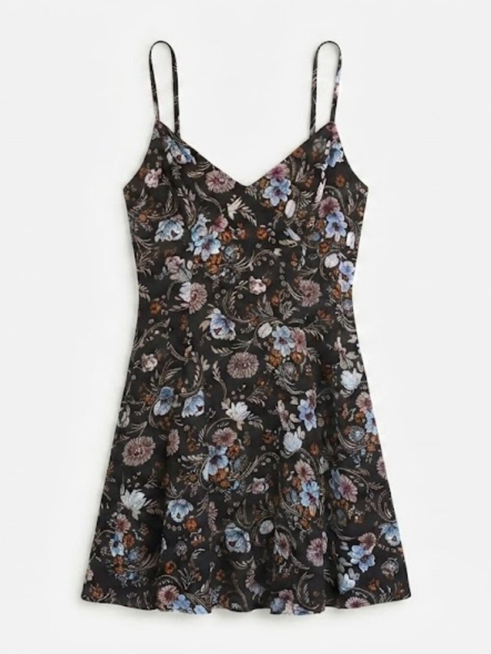 Black Floral Mini Dress